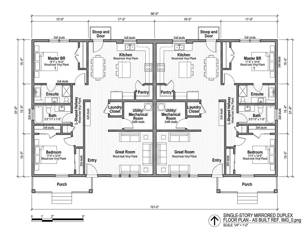 A Better Home Solution duplex construction project